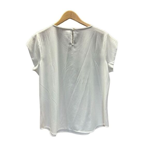 Chico's Size 2 (Large) Beaded Blouse Some loose Beads - Picture 2 of 5